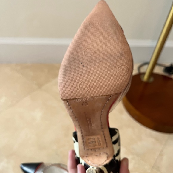 Sophia Webster Clear Houndstooth Print Heels Size 40 - Picture 6 of 8